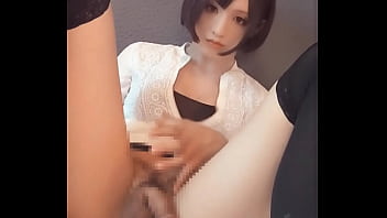 【個撮】ショートヘアーの男の娘が無言で疑似セックスする動画