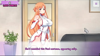 Waifu Hub [Hentai parody game PornPlay ] Ep.1 Asuna Porn Couch casting - this naughty lady from sword Art Online want to be a pornstar