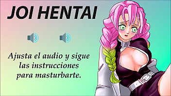 JOI hentai con Mitsuri. Super Gangbang. En españ_ol.